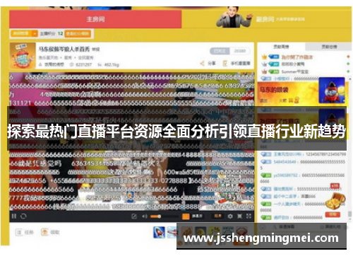 探索最热门直播平台资源全面分析引领直播行业新趋势